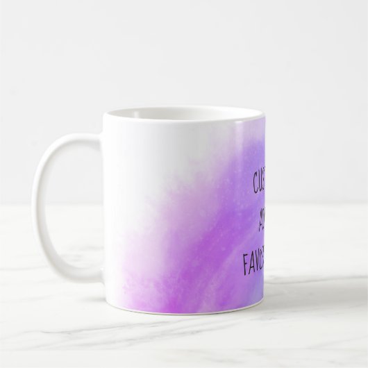 fügen Sie ein individuelles Angebot für lila und b Kaffeetasse (Links)