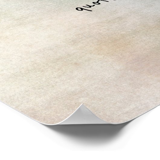 fügen Sie ein individuelles Poster-Aquarellfarbend Poster (Ecke)