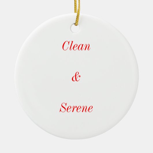 Fügen Sie ein nüchternes Datum diesem Weihnachten Keramikornament (Vorne)