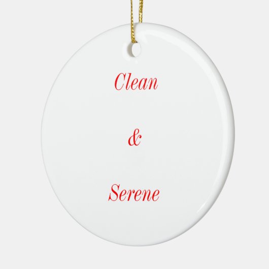 Fügen Sie ein nüchternes Datum diesem Weihnachten Keramikornament (Links)