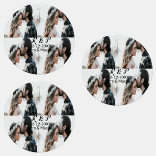 Fügen Sie ein paar Foto fröhlich verheirateten Add Etiketten