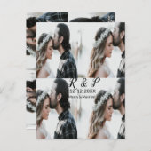 Fügen Sie ein paar Foto fröhlich verheirateten Add Postkarte (Vorne/Hinten)