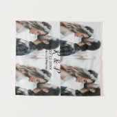 Fügen Sie ein paar Foto fröhlich verheirateten Add Wandteppich (Vorderseite (Horizontal))