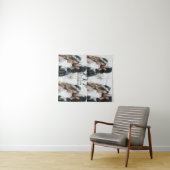 Fügen Sie ein paar Foto fröhlich verheirateten Add Wandteppich (Beispiel (Horizontal))