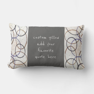 fügen Sie ein Zitat zu neutralen Farben moderner K Lendenkissen