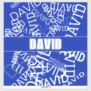 Fügen Sie einen beliebigen Namen, Namenscollage in Aufkleber