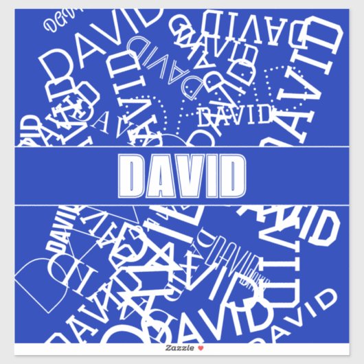 Fügen Sie einen beliebigen Namen, Namenscollage in Aufkleber (Blatt)