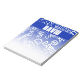 Fügen Sie einen beliebigen Namen, Namenscollage in Notizblock (Rotiert)