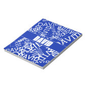 Fügen Sie einen beliebigen Namen, Namenscollage in Notizblock (Rotiert)