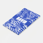 Fügen Sie einen beliebigen Namen, Namenscollage in Post-it Klebezettel (angewinkelt)