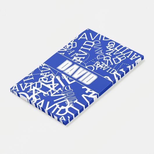 Fügen Sie einen beliebigen Namen, Namenscollage in Post-it Klebezettel (angewinkelt)