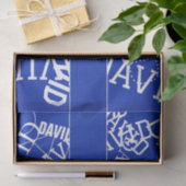 Fügen Sie einen beliebigen Namen, Namenscollage in Seidenpapier (Geschenk)