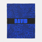 Fügen Sie einen beliebigen Namen, Namenssammlung I Fleecedecke (Vorderseite)