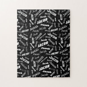 Fügen Sie einen beliebigen Namen oder ein Wort hin Puzzle