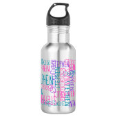 Fügen Sie einen beliebigen Namen Personalisiert Co Edelstahlflasche (Vorderseite)