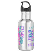 Fügen Sie einen beliebigen Namen Personalisiert Co Edelstahlflasche (Rückseite)