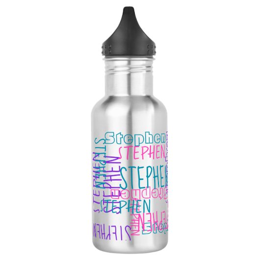 Fügen Sie einen beliebigen Namen Personalisiert Co Edelstahlflasche (Links)