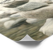 fügen Sie einen Kursrock in Flussnatur hinzu Poster (Ecke)