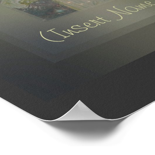 Fügen Sie einen Name Guardian Engel Customize It! Poster (Ecke)