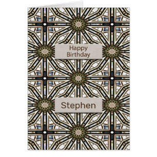 Fügen Sie einen Namen Geburtstag Abstrakt Mandala