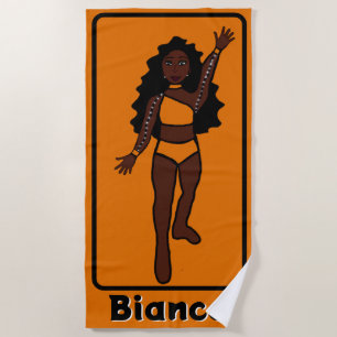 Fügen Sie einen Namen Majorette/Dancer Beach Handt Strandtuch