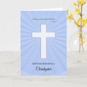 Fügen Sie einen Namen Taufe,Glühendes Kreuz hinzu Karte (Gelbe Blume)