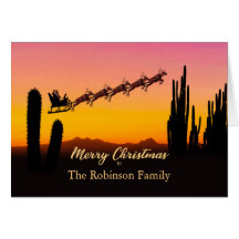 Fügen Sie einen Namen Weihnachtsmann über Wüste hi