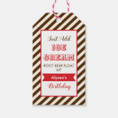 Fügen Sie einfach Eiscreme hinzu, Root Beer Float  Geschenkanhänger (Vorderseite)