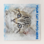Fügen Sie einfach Ihr Cat-Foto hinzu Puzzle (Horizontal)