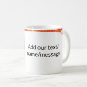 Fügen Sie einfach Ihren Foto Text Glitzer Funkeln Kaffeetasse (VorderseiteRechts)