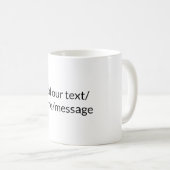Fügen Sie einfach Ihren Foto Text Glitzer Funkeln Kaffeetasse (VorderseiteRechts)