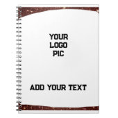 Fügen Sie einfach Ihren Foto Text Glitzer Funkeln  Notizblock (Vorderseite)