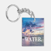 Fügen Sie einfach Wasser wunderschönen Sonnenunter Schlüsselanhänger (Vorderseite links)