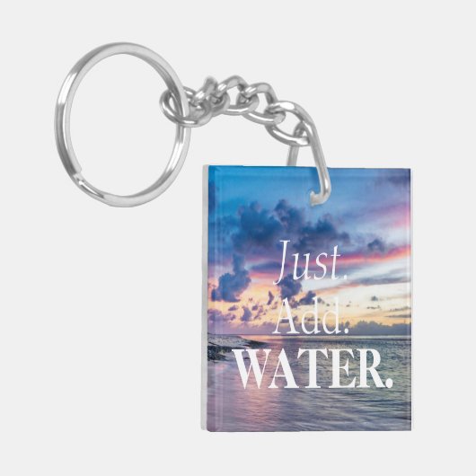 Fügen Sie einfach Wasser wunderschönen Sonnenunter Schlüsselanhänger (Vorderseite links)