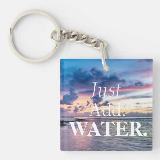 Fügen Sie einfach Wasser wunderschönen Sonnenunter Schlüsselanhänger (Vorderseite)