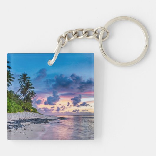 Fügen Sie einfach Wasser wunderschönen Sonnenunter Schlüsselanhänger (Rückseite)