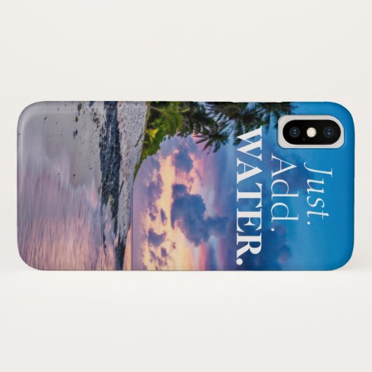 Fügen Sie einfach Wasser wunderschönen tropischen  Case-Mate iPhone Hülle (Rückseite (Horizontal))