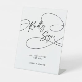 Fügen Sie Extravagantes Skript für "Kindly Sign" H Sockelschild