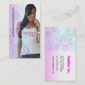 Fügen Sie Foto-Geschäfts-Karten-Schablone 2 ein Visitenkarte (Vorne/Hinten)