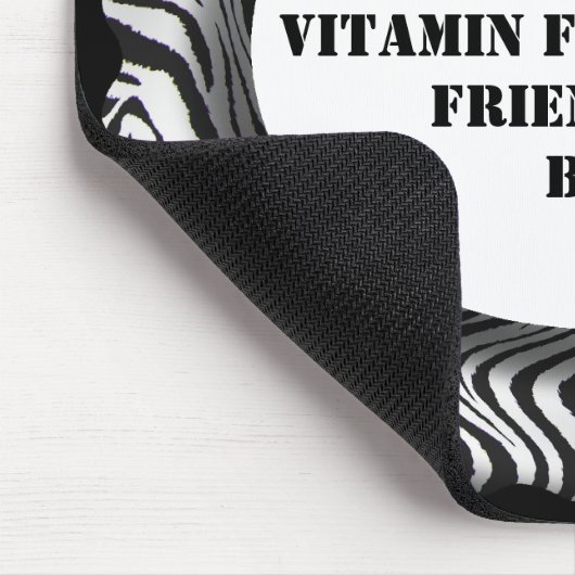 FÜGEN SIE FOTO ODER TEXT RAHMEN - MOUSEPAD-ZEBRA MOUSEPAD (Ecke)