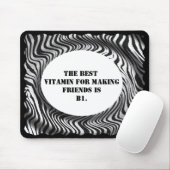 FÜGEN SIE FOTO ODER TEXT RAHMEN - MOUSEPAD-ZEBRA MOUSEPAD (Mit Mouse)