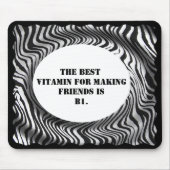 FÜGEN SIE FOTO ODER TEXT RAHMEN - MOUSEPAD-ZEBRA MOUSEPAD (Vorne)