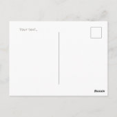 Fügen Sie Foto und Text Hübsche Aquarellfarbe Grün Postkarte (Rückseite)