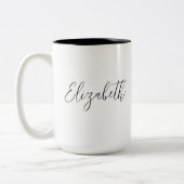 Fügen Sie hier Handgeschriebene Vorlage Modern Ihr Zweifarbige Tasse (Links)