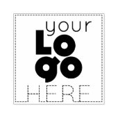 Fügen Sie hier Ihr Firmenlogo hinzu Gummistempel (Prägung)