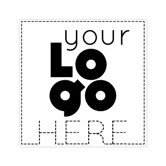 Fügen Sie hier Ihr Firmenlogo hinzu Gummistempel (Prägung)