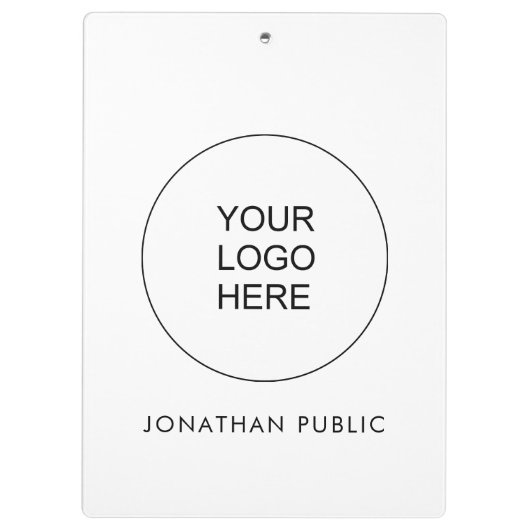 Fügen Sie hier Ihr Firmenlogo hinzu Klemmbrett (Rückseite)