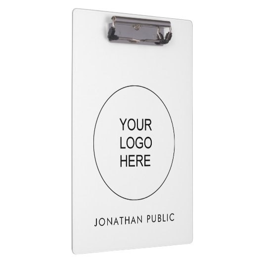 Fügen Sie hier Ihr Firmenlogo hinzu Klemmbrett (Rechts)