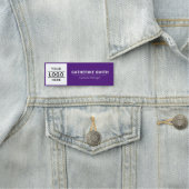 Fügen Sie hier Ihr Logo für Geschäftsmitarbeiter L Namensschild (Beispiel)