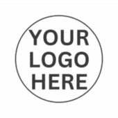 Fügen Sie hier Ihr Logo hinzu (Werbung in Schwarzw Aufkleber (Vorderseite)